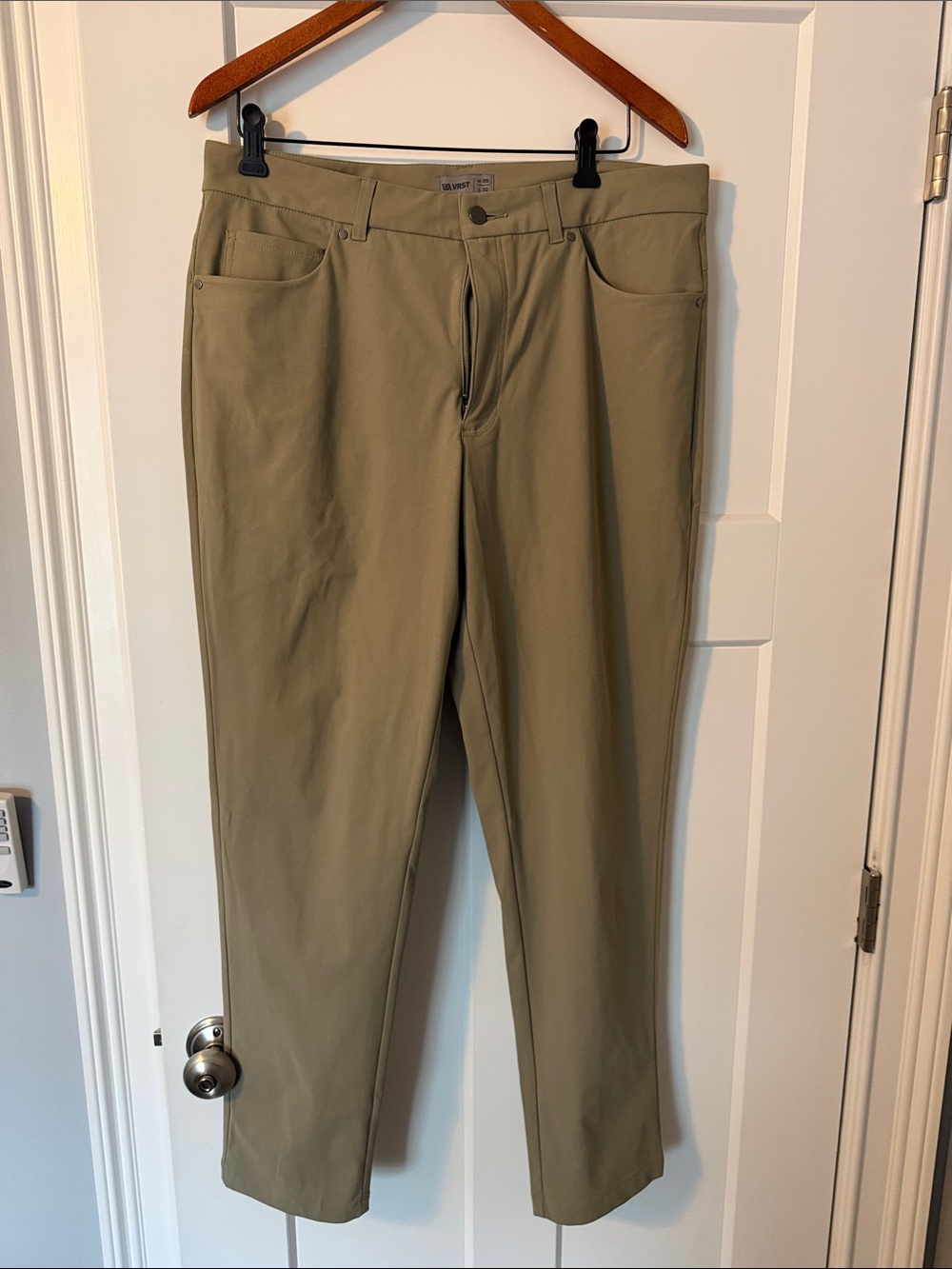 VRST Men's Khaki Straight-Leg Pants - Lightweight Comfort